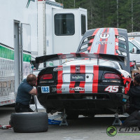 Open test day allows for making changes to get things dialed in, like the rear suspension.  (Photo: Jeff boerio)