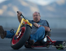 Fred demonstrates his skills with The Big Wheel.  (Photo: Jeff Boerio)