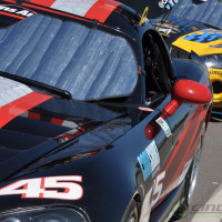 Trying to keep the cockpits cool before the race.