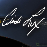 Cindi's signature over her office window.