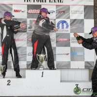 Cindi gets her first Trans Am series win.  (Photo: Chris Clark)