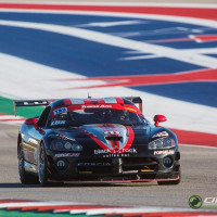 Stars, Stripes and Snake.&nbsp; 20 turns of COTA lets the Viper slither around the track. (Photo: Jeff Boerio)