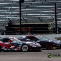Cindi brakes going into turn one at Indianapolis Motor Speedway (Photo: Jeff Boerio)