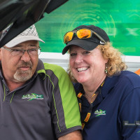 Despite the tough weekend at Indy, Cindi still smiles (Photo: Jeff Boerio)