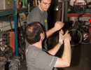 In the shop during prepping the car for the 2008 racing season.