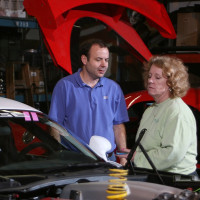 Cindi and Keith appear deep in thought regarding the Dodge Viper Cup in 2011.