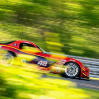 Steve's #42 Viper slicing through the trees at Lime Rock.  (Photo: Shawn Pierce Photography)