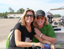 Cindi shares a smile with Amy Ruman.  (Photo: Chris Clark)