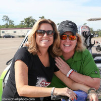 Cindi shares a smile with Amy Ruman.  (Photo: Chris Clark)