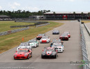 Steve and Cindi lead the TA3 class to the green flag.  (Photo: Chris Clark)