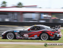 Cindi qualified on the front row, fell to 3rd, but worked her way back to 2nd behind her teammate.  (Photo: Chris Clark)