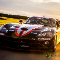 During an on-track photo shoot.  (Photo: Chris Clark)