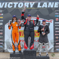 Cindi on the top step of the TA3 podium at Pitt. (Photo: Chris Clark)