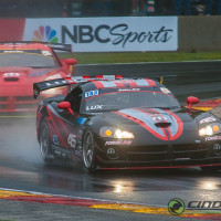 The heavy Vipers couldn't use their power, and weren't a match for the class-winning Porsche.  (Photo: Jeff Boerio)
