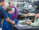 Cindi signs an autograph for a young fan.  (Photo: Jeff Boerio)
