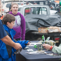 Cindi signs an autograph for a young fan.  (Photo: Jeff Boerio)