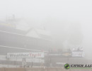 It was a bizarre race day.  The starter stand was barely visible from pe-grid.  (Photo: Jeff Boerio)