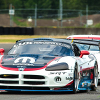 Cindi leads another car through the chicane at PIR.  (Photo: Jeff Boerio)