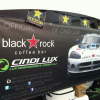 Banner outside the Lux Performance paddock