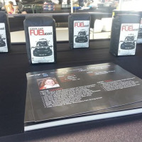 Cindi's special Fuel Roast blend was on sale at the track