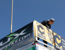 Sometimes the team photographer winds up in front of the camera. 