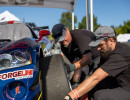 Getting ready for the race. 