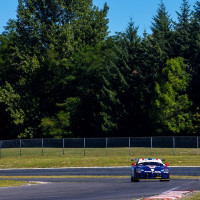Racing in the city park.
