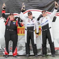 Cindi on the podium at The Glen. (Photo: Chris Clark)