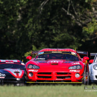 Steve and Cindi negotiate traffic at VIR (Photo: Chris Clark)